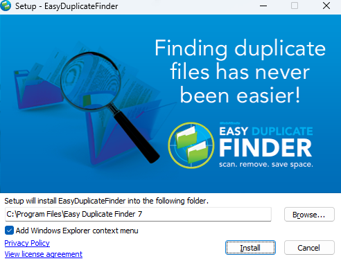 Easy Duplicate Finder